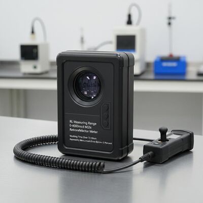 RL 측정 범위 0-4000mcd M2lx 반사율계 작동 시간 72시간 이상 반복 측정 오차 3% 미만